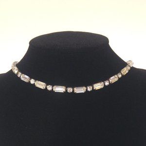 Vintage Clear Rhinestone Necklace